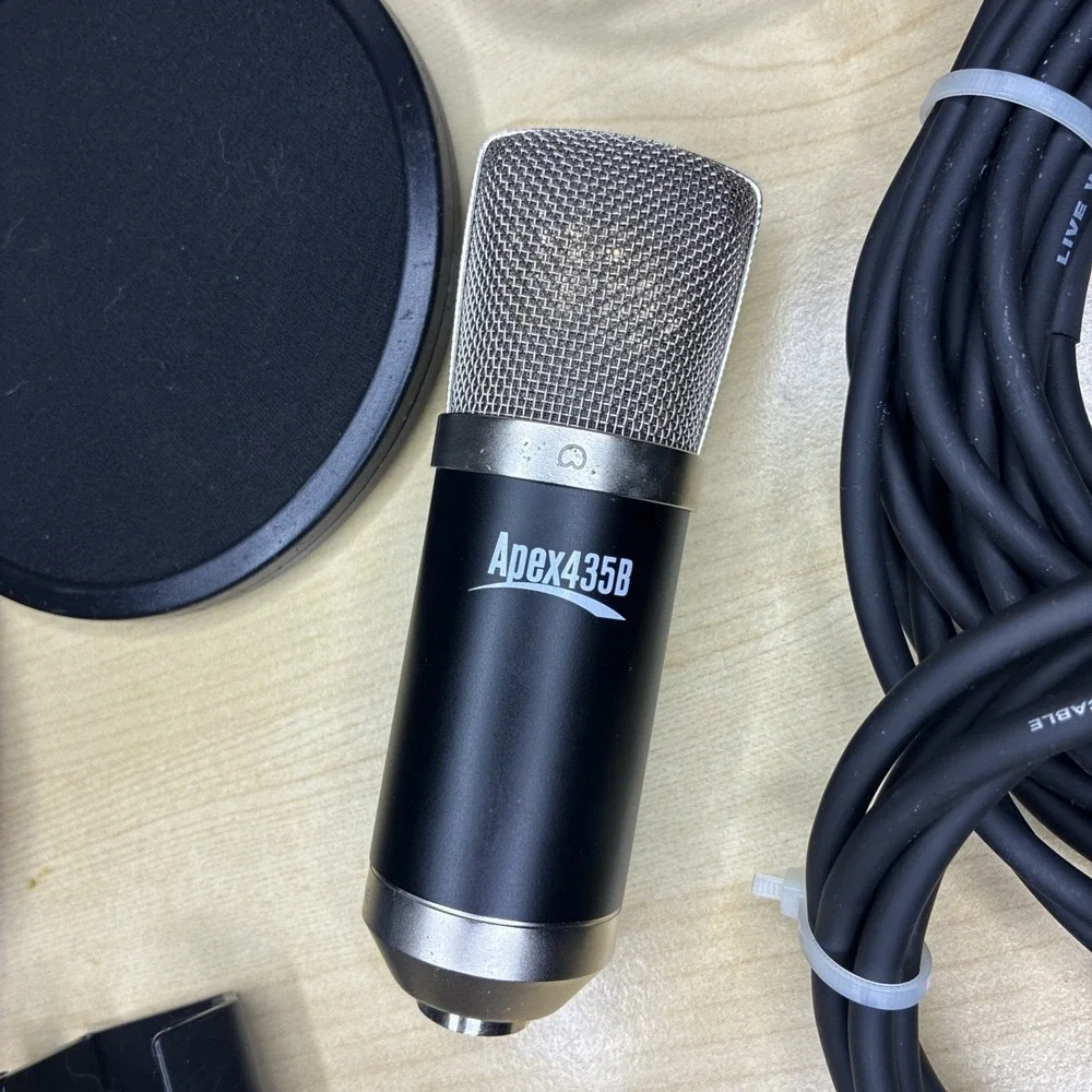 Apex 435B Large Gold Diaphragm Condenser Microphone – Studio-Quality Sound!